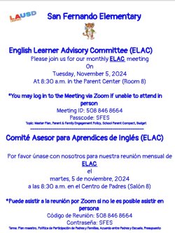 elac meeting