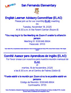 elac meeting